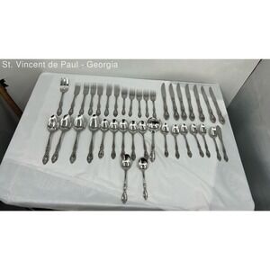 Vintage Lot of 38 Onelida Profile Galveston Stainless Steel Flatware Great Cond.